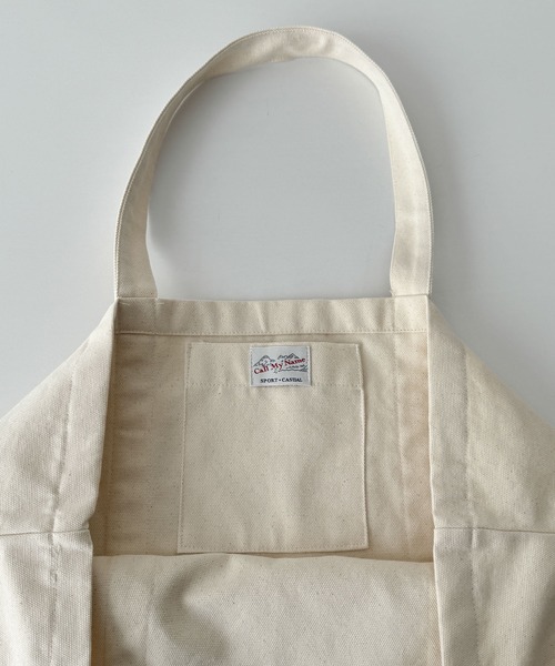 CANAL JEAN（キャナルジーン）の「CALL MY NAME　キャンバストートバッグ（トートバッグ・レディース・アイボリー/レッド/ネイビー・ONE SIZE）」の13枚目の写真