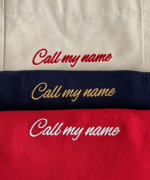 CANAL JEAN（キャナルジーン）の「CALL MY NAME　キャンバストートバッグ（トートバッグ・レディース・アイボリー/レッド/ネイビー・ONE SIZE）」の15枚目の写真