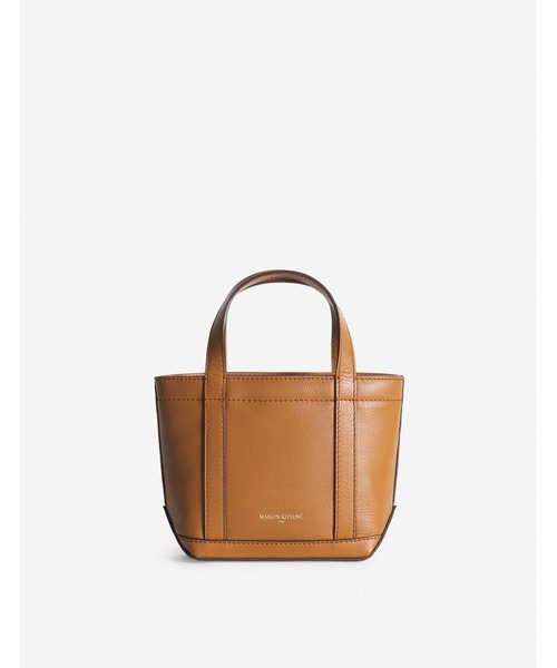 FOX HEAD LEATHER MINI TOTE（トートバッグ）｜Maison Kitsune（メゾン