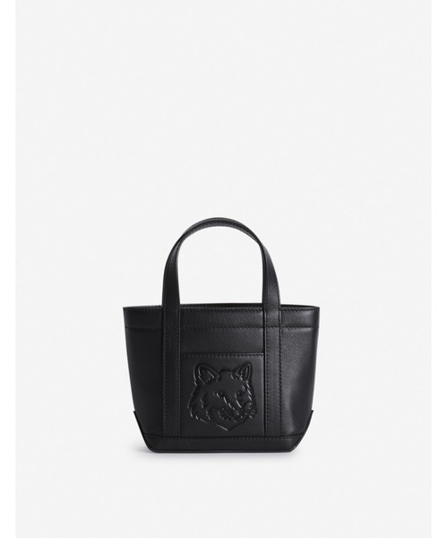 Maison Kitsune(メゾンキツネ)の「FOX HEAD LEATHER MINI TOTE(トートバッグ・レディース・ブラック/ブラウン・U)」の16枚目の写真