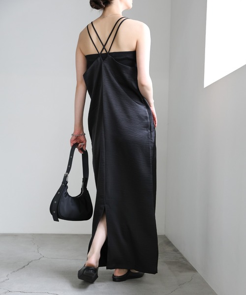 バッククロスサテンキャミワンピース（ワンピース）｜select MOCA