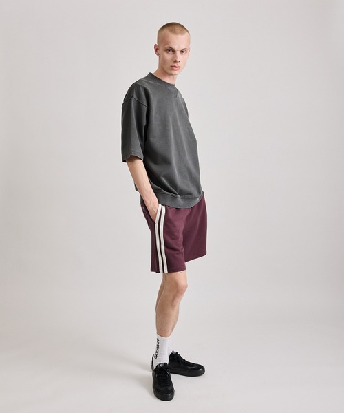 Saturdays NYC（サタデーズ ニューヨークシティ ）の「Elliott Pigment Dye SS Sweat（Tシャツ/カットソー・メンズ・ライトグレー/ブラック/ワイン・L/M/S/XL/X-SMALL）」の21枚目の写真