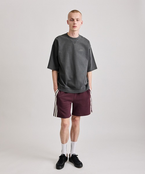 Saturdays NYC（サタデーズ ニューヨークシティ ）の「Elliott Pigment Dye SS Sweat（Tシャツ/カットソー・メンズ・ライトグレー/ブラック/ワイン・L/M/S/XL/X-SMALL）」の20枚目の写真