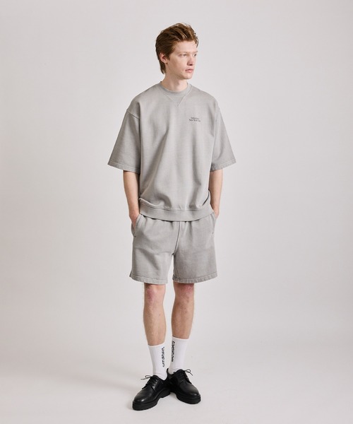 Saturdays NYC（サタデーズ ニューヨークシティ ）の「Elliott Pigment Dye SS Sweat（Tシャツ/カットソー・メンズ・ライトグレー/ブラック/ワイン・L/M/S/XL/X-SMALL）」の19枚目の写真