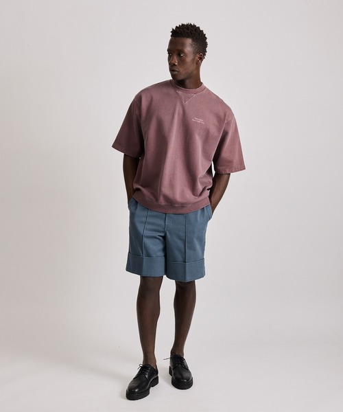 Saturdays NYC（サタデーズ ニューヨークシティ ）の「Elliott Pigment Dye SS Sweat（Tシャツ/カットソー・メンズ・ライトグレー/ブラック/ワイン・L/M/S/XL/X-SMALL）」の17枚目の写真