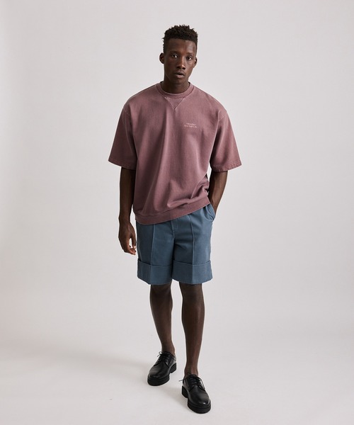 Saturdays NYC（サタデーズ ニューヨークシティ ）の「Elliott Pigment Dye SS Sweat（Tシャツ/カットソー・メンズ・ライトグレー/ブラック/ワイン・L/M/S/XL/X-SMALL）」の16枚目の写真