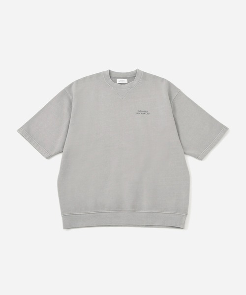 Saturdays NYC（サタデーズ ニューヨークシティ ）の「Elliott Pigment Dye SS Sweat（Tシャツ/カットソー・メンズ・ライトグレー/ブラック/ワイン・L/M/S/XL/X-SMALL）」の15枚目の写真