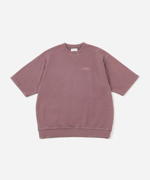 Saturdays NYC（サタデーズ ニューヨークシティ ）の「Elliott Pigment Dye SS Sweat（Tシャツ/カットソー・メンズ・ライトグレー/ブラック/ワイン・L/M/S/XL/X-SMALL）」の12枚目の写真
