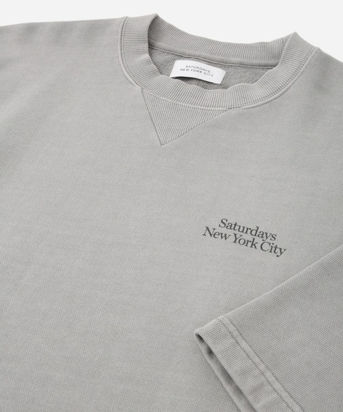 Saturdays NYC（サタデーズ ニューヨークシティ ）の「Elliott Pigment Dye SS Sweat（Tシャツ/カットソー・メンズ・ライトグレー/ブラック/ワイン・L/M/S/XL/X-SMALL）」の11枚目の写真