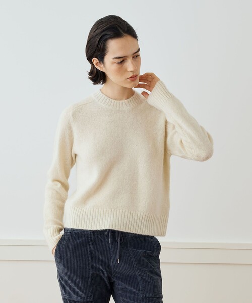 【未着用】JAMES PERSE カシミアニット セール】カシミヤ サドルショルダープルオーバー WLTC3058（ニット