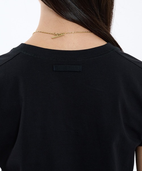 PUBLIC TOKYO（パブリックトウキョウ）の「極シリーズ｜コンパクトTEE｜洗えてよれない極 【完売間近】TEE BASIC（Tシャツ/カットソー・レディース・ピンク/ホワイト/ブラック・1/2）」の11枚目の写真