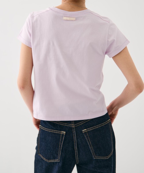 PUBLIC TOKYO（パブリックトウキョウ）の「極シリーズ｜コンパクトTEE｜洗えてよれない極 【完売間近】TEE BASIC（Tシャツ/カットソー・レディース・ピンク/ホワイト/ブラック・1/2）」の19枚目の写真