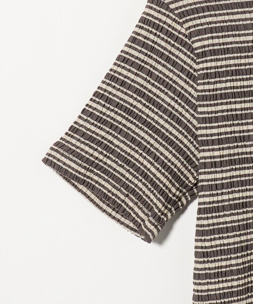 BEAUTY&YOUTH UNITED ARROWS（ビューティーアンドユースユナイテッドアローズ）の「シャーリング ボーダー Tシャツ（Tシャツ/カットソー・レディース・ブラック/オフホワイト/ダークブラウン・FREE）」の18枚目の写真