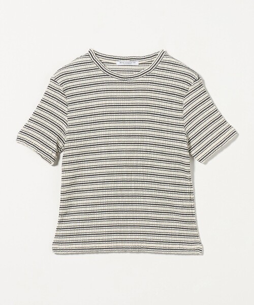 セール】シャーリング ボーダー Tシャツ（Tシャツ/カットソー