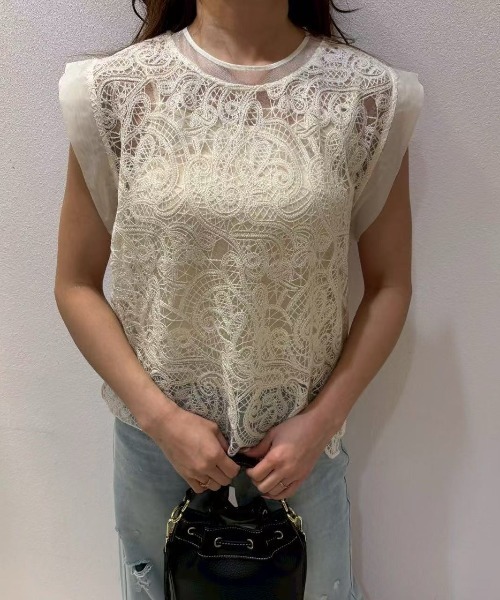 LETee（レティー）の「総レースプルオーバー　キャミソール付き（その他トップス・レディース・ホワイト/ベージュ/ブラック・FREE）」の22枚目の写真