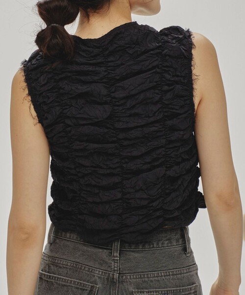 TODAYFUL/トゥデイフル】Piping Shirring Blouse/パイピング