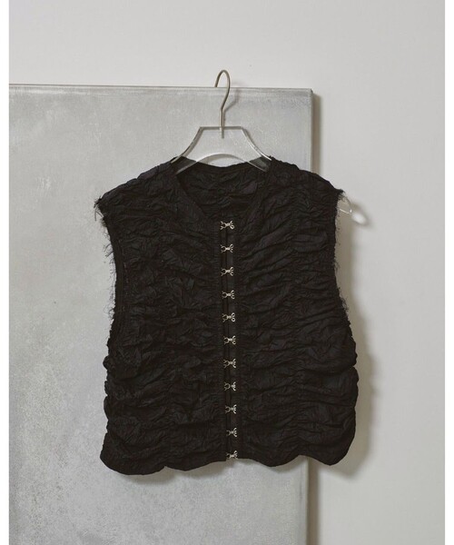 TODAYFUL/トゥデイフル】Piping Shirring Blouse/パイピング