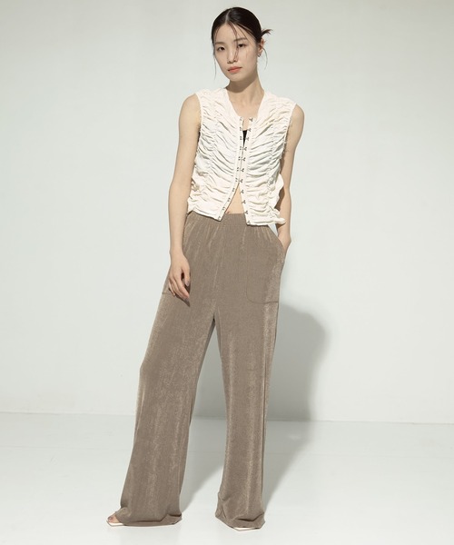 TODAYFUL/トゥデイフル】Piping Shirring Blouse/パイピング