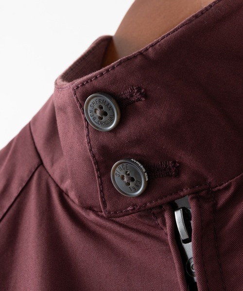Ben Sherman(ベンシャーマン)の「シグネチャーハリントンジャケット(その他アウター・メンズ・バーガンディー・LARGE/MEDIUM)」の9枚目の写真