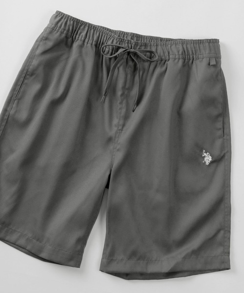 U.S. POLO ASSN.(ユーエスポロアッスン)の「【78】【U.S. POLO ASSN./ユーエスポロアッスン】ワンポイントロゴ刺繍デザイン ビッグシルエット ツイルショーツ/ ルーズシルエット(その他パンツ・メンズ・グレー/ブラック/ホワイト/ネイビー/ベージュ・S/M/L/XL)」の3枚目の写真