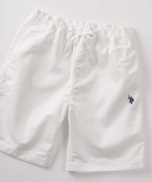 U.S. POLO ASSN.(ユーエスポロアッスン)の「【78】【U.S. POLO ASSN./ユーエスポロアッスン】ワンポイントロゴ刺繍デザイン ビッグシルエット ツイルショーツ/ ルーズシルエット(その他パンツ・メンズ・グレー/ブラック/ホワイト/ネイビー/ベージュ・S/M/L/XL)」の1枚目の写真