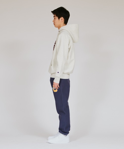 Champion(チャンピオン)の「【Champion/チャンピオン】メンズ リバースウィーブ(R) ジップフーデッドスウェットシャツ(パーカー・メンズ・ダークネイビー/ブラック/バーガンディー/シルバーグレー/オートミール/ダークグリーン・X-LARGE/LARGE/MEDIUM)」の12枚目の写真