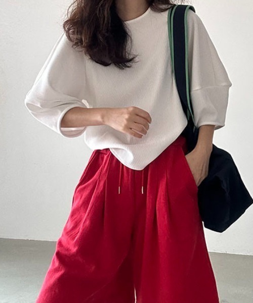 FAVORITO（ファヴォリート）の「袖ボリュームジップストップス（Tシャツ/カットソー・レディース・ホワイト・F）」の13枚目の写真