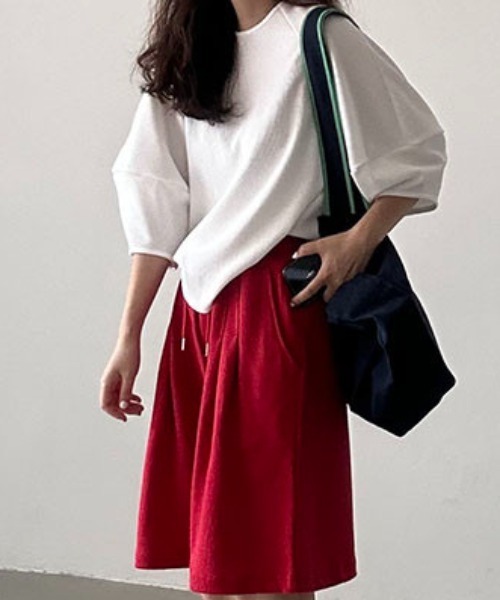 FAVORITO（ファヴォリート）の「袖ボリュームジップストップス（Tシャツ/カットソー・レディース・ホワイト・F）」の15枚目の写真