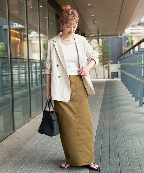 B.C STOCK フレンチリネンテーラードジャケット F ベージュ B.C STOCK フレンチリネンテーラードジャケット F ベージュ ベー