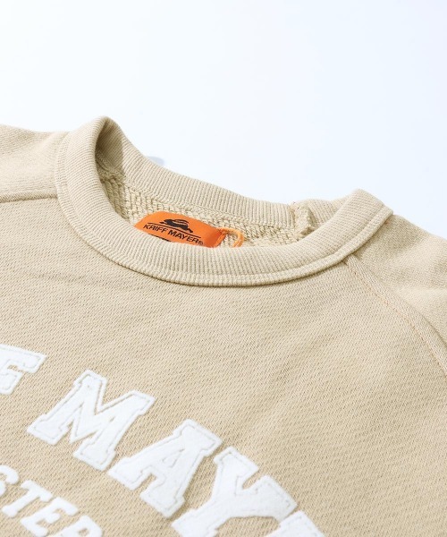 KRIFF MAYER Lady's Collection(クリフメイヤーレディースコレクション)の「【本体綿100%】ざっくり裏毛7分袖クルー(スウェット・レディース・グレー/ナチュラル/カラフル/ブラック/パープル/イエロー/ベージュ・LARGE/MEDIUM)」の16枚目の写真