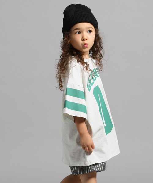 GEORGE'S（ジョージズ）の「【KIDS】ナンバーラインTシャツ（Tシャツ/カットソー・キッズ・ライトグレー/グリーン・150cm/110cm/130cm）」の14枚目の写真