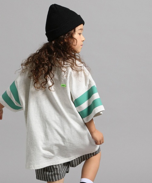 GEORGE'S（ジョージズ）の「【KIDS】ナンバーラインTシャツ（Tシャツ/カットソー・キッズ・ライトグレー/グリーン・150cm/110cm/130cm）」の16枚目の写真
