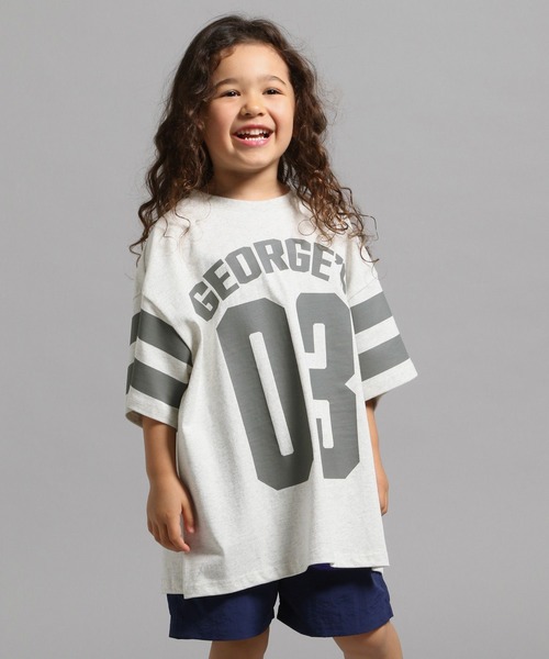 GEORGE'S（ジョージズ）の「【KIDS】ナンバーラインTシャツ（Tシャツ/カットソー・キッズ・ライトグレー/グリーン・150cm/110cm/130cm）」の21枚目の写真