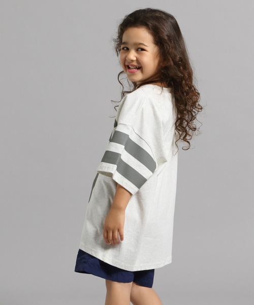 GEORGE'S（ジョージズ）の「【KIDS】ナンバーラインTシャツ（Tシャツ/カットソー・キッズ・ライトグレー/グリーン・150cm/110cm/130cm）」の22枚目の写真