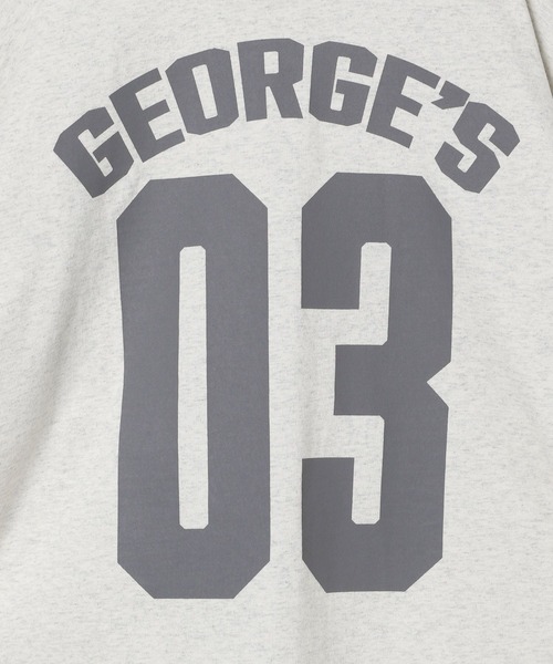 GEORGE'S（ジョージズ）の「【KIDS】ナンバーラインTシャツ（Tシャツ/カットソー・キッズ・ライトグレー/グリーン・150cm/110cm/130cm）」の9枚目の写真