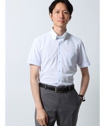 涼しい最高シャツ 半袖ワイシャツ ノンアイロンジャージー ボタンダウンカラー ドレスシャツ