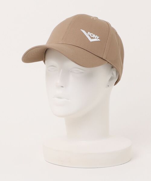 PONY(ポニー)の「PONY CAP(キャップ・レディース・ブラック/ベージュ・FREE)」の2枚目の写真