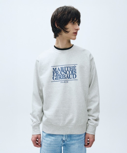 MARITHE + FRANCOIS GIRBAUD(マリテフランソワジルボー)の「CLASSIC LOGO SWEATSHIRT(スウェット・レディース・オートミール/ヘザーグレー/ブルー/ネイビー・SMALL/MEDIUM/LARGE/X-LARGE)」の2枚目の写真