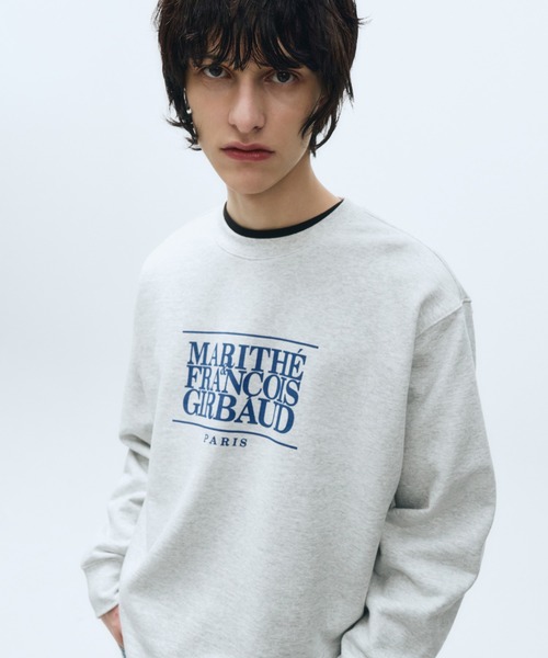 MARITHE + FRANCOIS GIRBAUD(マリテフランソワジルボー)の「CLASSIC LOGO SWEATSHIRT(スウェット・レディース・オートミール/ヘザーグレー/ブルー/ネイビー・SMALL/MEDIUM/LARGE/X-LARGE)」の8枚目の写真