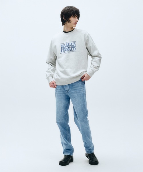MARITHE + FRANCOIS GIRBAUD(マリテフランソワジルボー)の「CLASSIC LOGO SWEATSHIRT(スウェット・レディース・オートミール/ヘザーグレー/ブルー/ネイビー・SMALL/MEDIUM/LARGE/X-LARGE)」の9枚目の写真