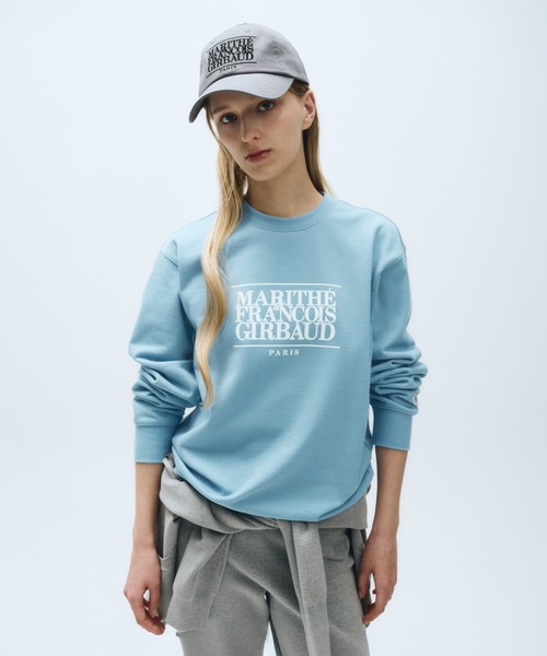 MARITHE + FRANCOIS GIRBAUD(マリテフランソワジルボー)の「CLASSIC LOGO SWEATSHIRT(スウェット・レディース・オートミール/ヘザーグレー/ブルー/ネイビー・SMALL/MEDIUM/LARGE/X-LARGE)」の14枚目の写真