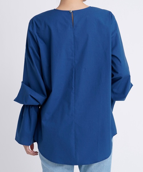 YANUK(ヤヌーク)の「ギャザースリーブ ブラウス(シャツ/ブラウス・レディース・マジェンタ/ブルー・FREE)」の7枚目の写真