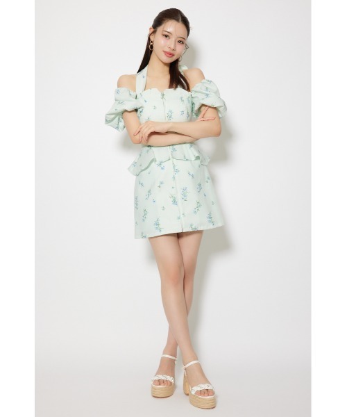 rienda(リエンダ)の「【AKB48 千葉恵里さん着用】2WAYオフショルベアワンピース 夏服(ワンピース・レディース・イエロー/ネイビー/ライトブルー・SMALL/MEDIUM)」の12枚目の写真