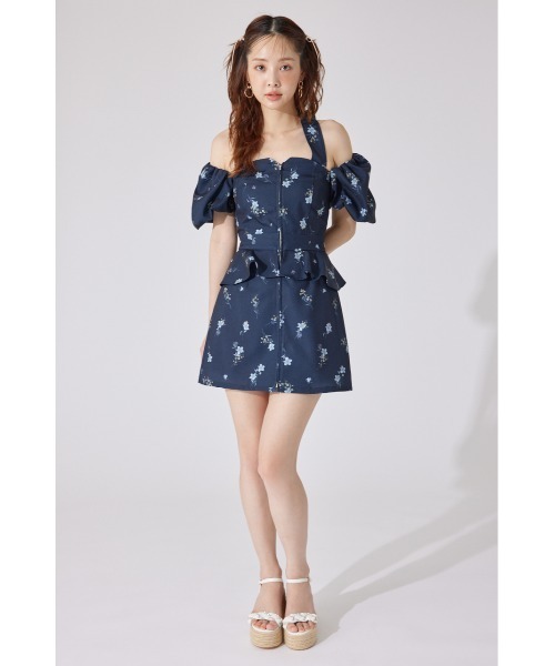rienda(リエンダ)の「【AKB48 千葉恵里さん着用】2WAYオフショルベアワンピース 夏服(ワンピース・レディース・イエロー/ネイビー/ライトブルー・SMALL/MEDIUM)」の16枚目の写真
