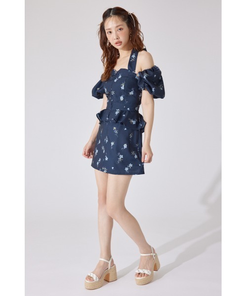 rienda(リエンダ)の「【AKB48 千葉恵里さん着用】2WAYオフショルベアワンピース 夏服(ワンピース・レディース・イエロー/ネイビー/ライトブルー・SMALL/MEDIUM)」の17枚目の写真