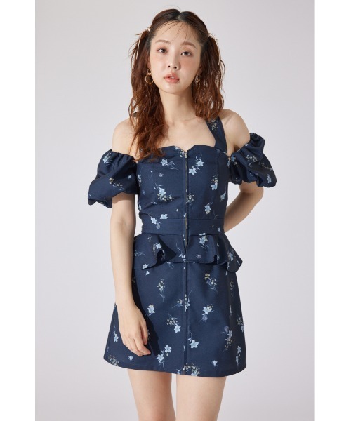 rienda(リエンダ)の「【AKB48 千葉恵里さん着用】2WAYオフショルベアワンピース 夏服(ワンピース・レディース・イエロー/ネイビー/ライトブルー・SMALL/MEDIUM)」の18枚目の写真