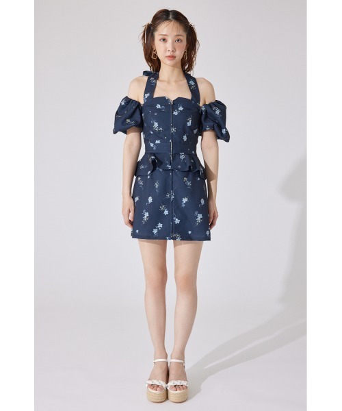 rienda(リエンダ)の「【AKB48 千葉恵里さん着用】2WAYオフショルベアワンピース 夏服(ワンピース・レディース・イエロー/ネイビー/ライトブルー・SMALL/MEDIUM)」の19枚目の写真