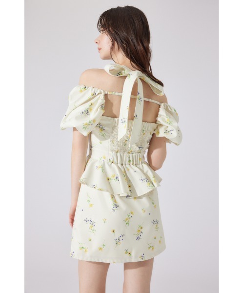 rienda(リエンダ)の「【AKB48 千葉恵里さん着用】2WAYオフショルベアワンピース 夏服(ワンピース・レディース・イエロー/ネイビー/ライトブルー・SMALL/MEDIUM)」の22枚目の写真
