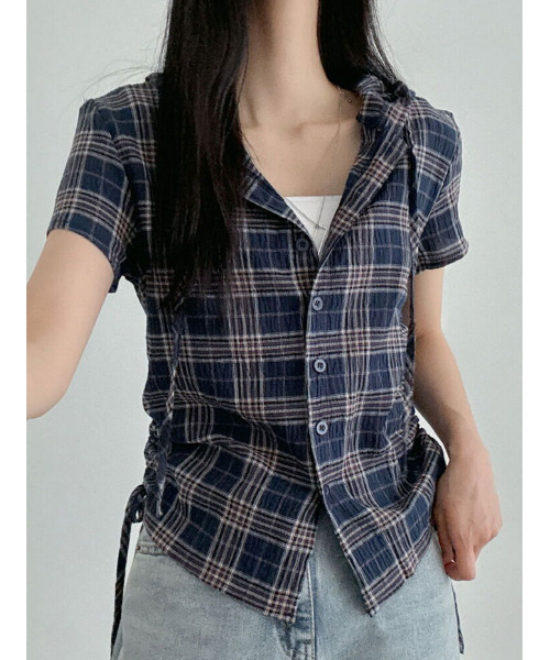 IRENE 半袖チェック柄シャツ abyt150.jpg