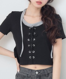 ems excite | ホルターネックレースアップCT(Tシャツ/カットソー)